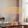 Декоративна люстра-хмаринка LED CLOUD у золотому корпусі 60х37 см