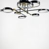 Стельова дизайнерська LED люстра чорна  AOC 21/8