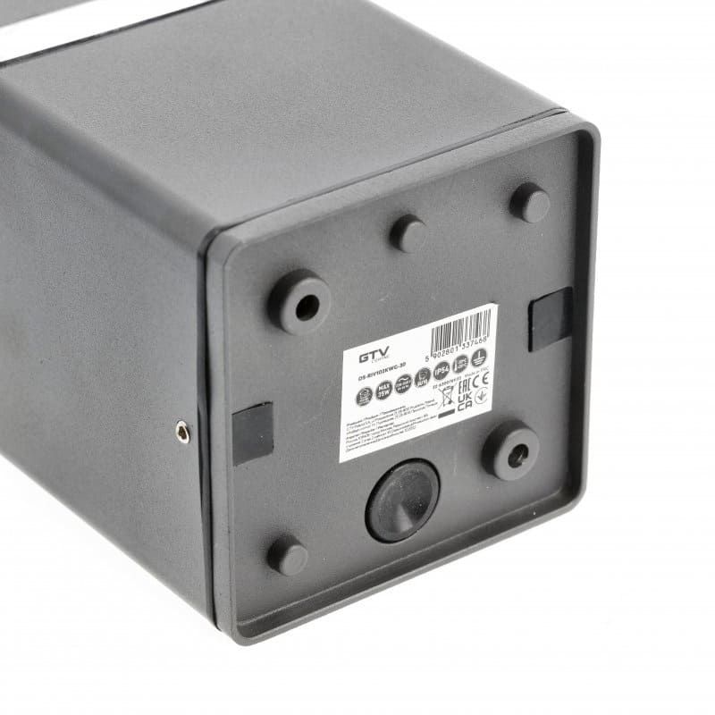 Cвітильник стельовий RIVEN, алюміній, IP54, макс. 35 Вт, квадратний, графіт OS-RIV102KWG-30
