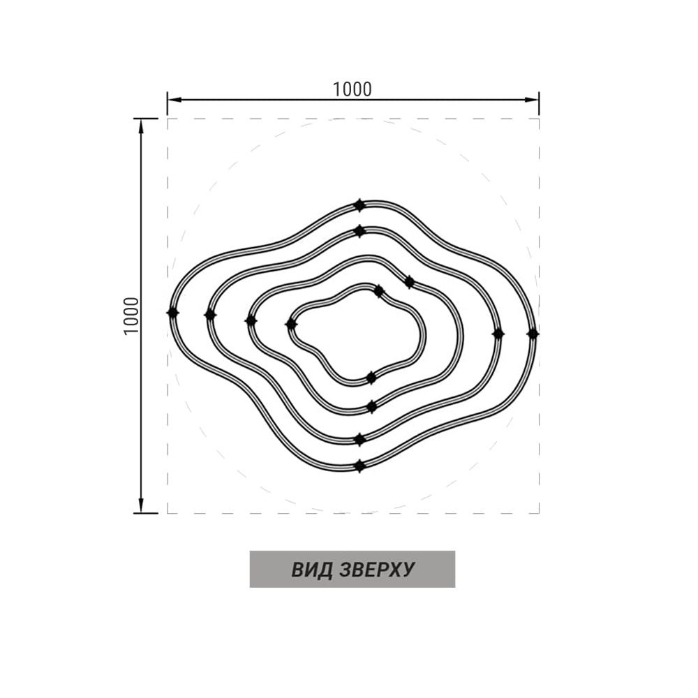 Незвичайна та ефектна чорна люстра на 4 яруси Ø 100 см PCL006-100*80*60*40 BK
