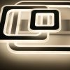 Настельний світлодіодний смарт світильник з пультом PHANTOM 120 Вт квадрат