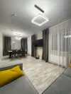 Люстра підвісна чорна світлодіодна з пультом STELLA 100W BLACK