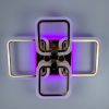Стельова люстра світлодіодна з пультом управління A 2503/2+2 RGB GD золота з кольоровою підсвіткою