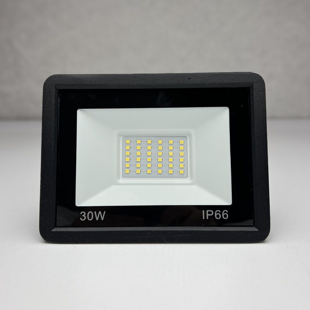 Прожектор світлодіодний вуличний FL-30W 5000K BLACK IP65