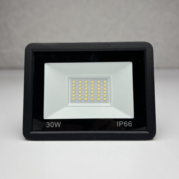 Прожектор світлодіодний вуличний FL-30W 5000K BLACK IP65