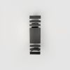 Вуличний двосторонній світильник в чорному корпусі 35,5х9х16 см P1004-3F-2W BK