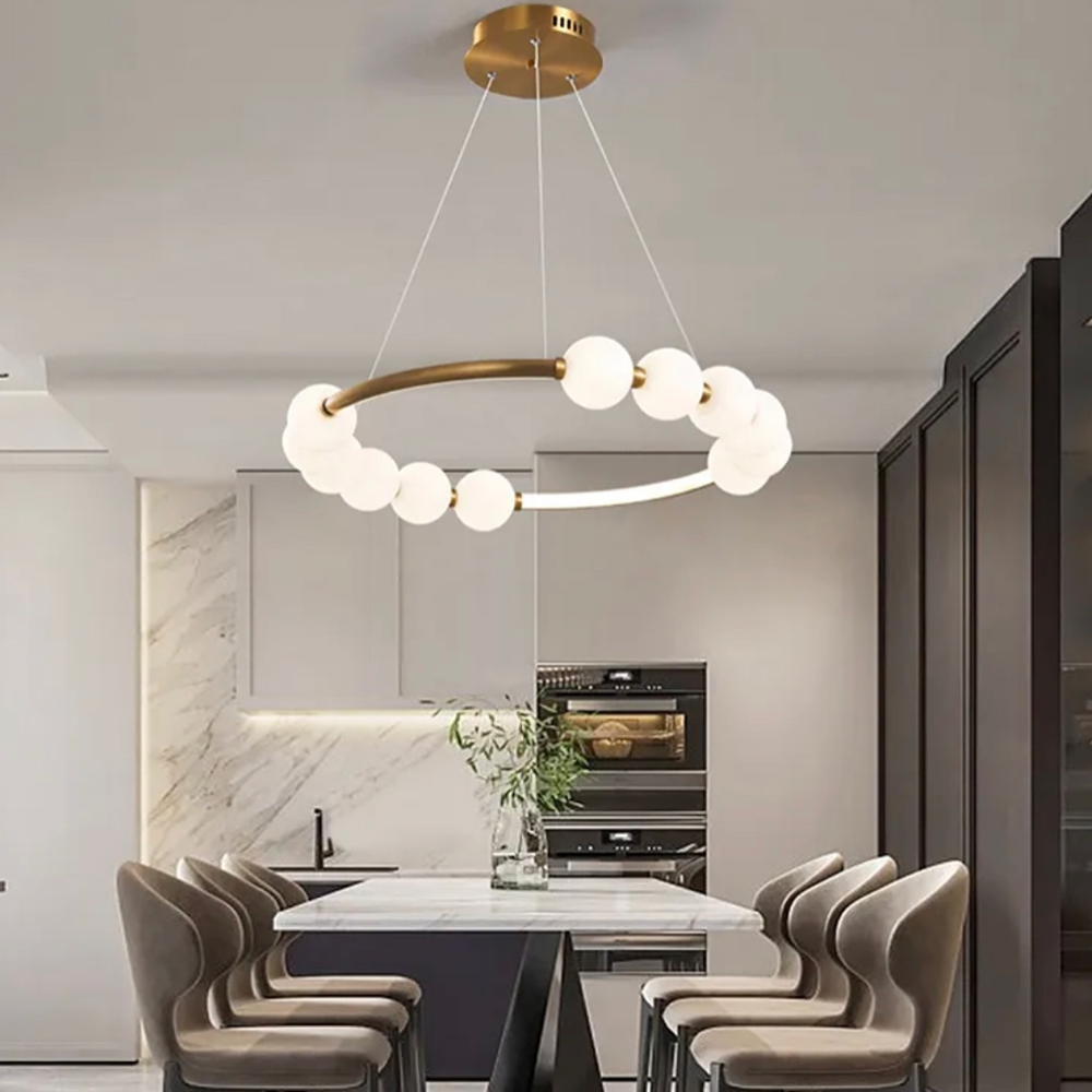 Люстра Nordic Pearl 60 см на 3 режими освітлення  902/600 AB