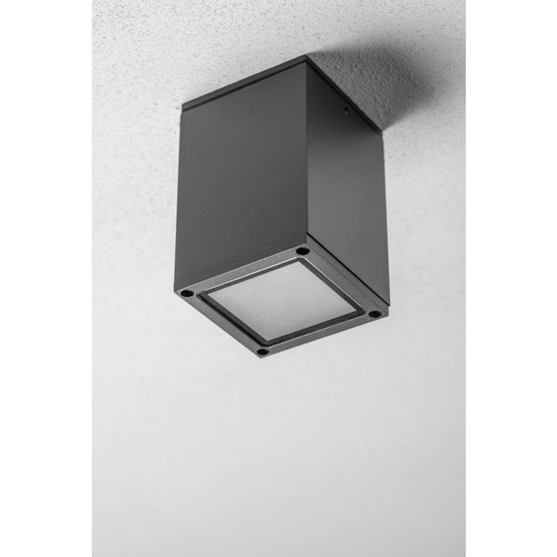 Cвітильник GTV LENTO, алюміній, 100x130, IP54, max 35W, квадратний, графіт OS-LEN100KWG-30