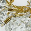 Вишукана золота люстра DIAMINA з кришталевим камінням Ø 60 см