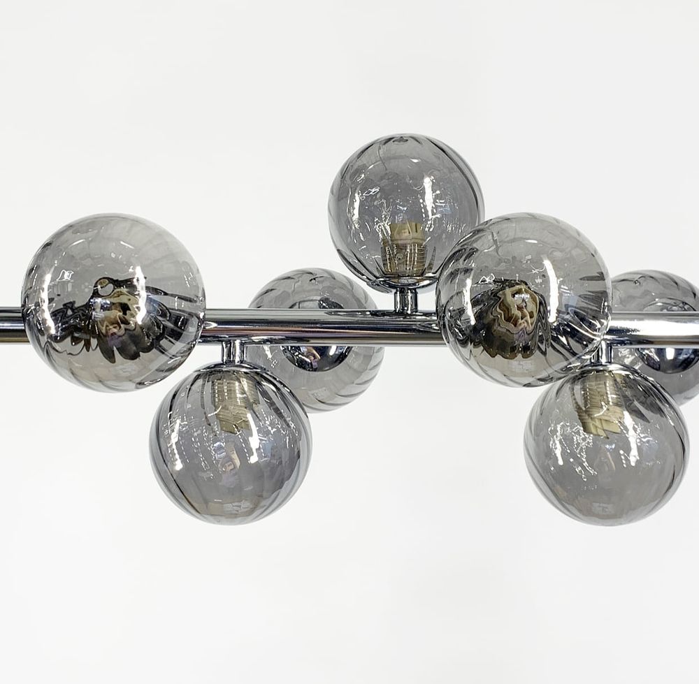 Видовжена модель із серії Arte Lamp Bolla MJ17L CH+GR  Ø 100 см