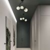 Люстра ASTORIA в чорному корпусі з білими плафонами