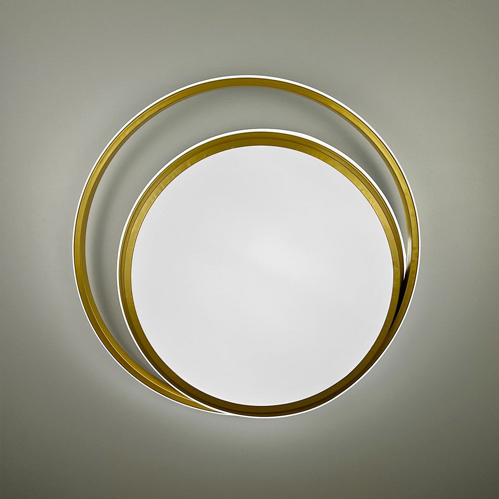 Світлодіодна золота люстра з пультом керування MJ 43-450 GD на 3 режими освітлення