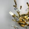 Вишукане золоте бра DIAMINA з кришталевим камінням