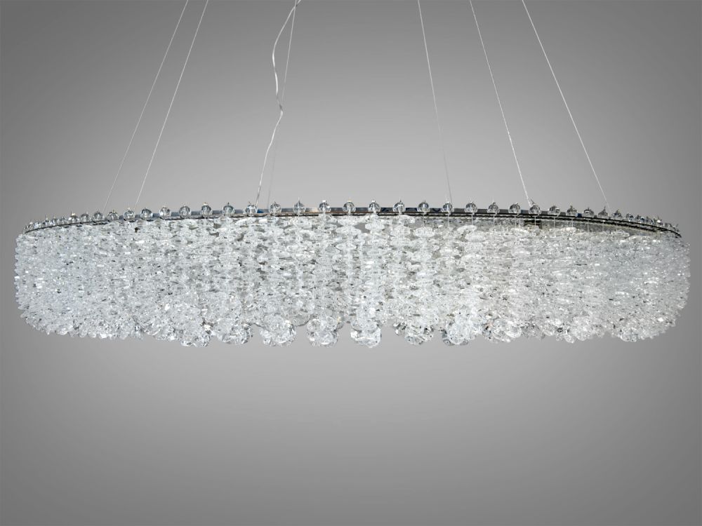 Підвісна люстра Diasha 505 з LED освітленням хром 48Вт 505-800CH