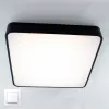 Світлодіодна люстра ONIX 90W квадрат чорного кольору