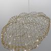 Декоративна люстра-хмаринка LED CLOUD у золотому корпусі 60х37 см
