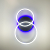 LED люстра кольору coffee із золотистою фурнітурою A 55061/2B RGB CF