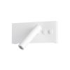 LED настінний світильник BITRIX-W 10W 4200K Ø 18*14 см білий з вимикачем на корпусі