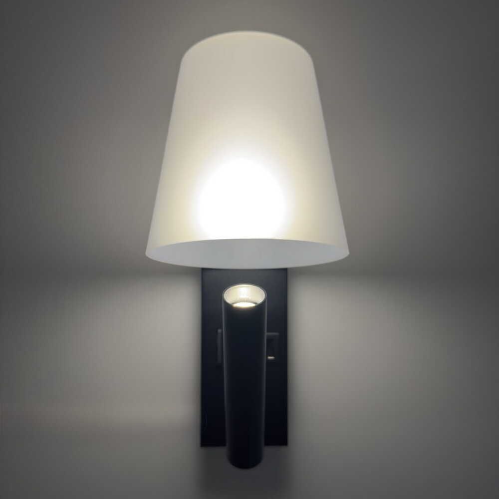 LED настінний світильник UMBRELLA USB+TYPE-C  3W 4200K IP20 чорний