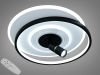 Світлодіодна чорно-біла люстра кругла із спотом Ø 47*40 см 5531WH+BK dimmer 66 W