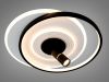 Світлодіодна чорно-біла люстра кругла із спотом Ø 47*40 см 5531WH+BK dimmer 66 W