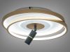 Світлодіодна золота люстра кругла із спотом Ø 46*40 см 5532WH+G dimmer 66 W