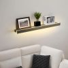 Настінний LED світильник із функцією полички 80 см WВ 029/800 BK
