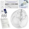 LED люстра з пультом VIOLUX SPINER кругла 100W чорна