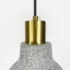 Підвісний сірий бетонний світильник TERRAZZO TOCO