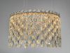Підвісна кришталева золота LED люстра Ø 37 см 582/400G