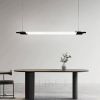 Чорний трубчастий LED світильник у корпусі 150 см MJ351-1500L BK
