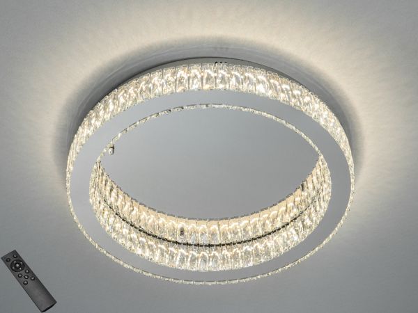 Сучасна LED люстра з кристалами, коло Ø 58 см, 70W 587/600CH