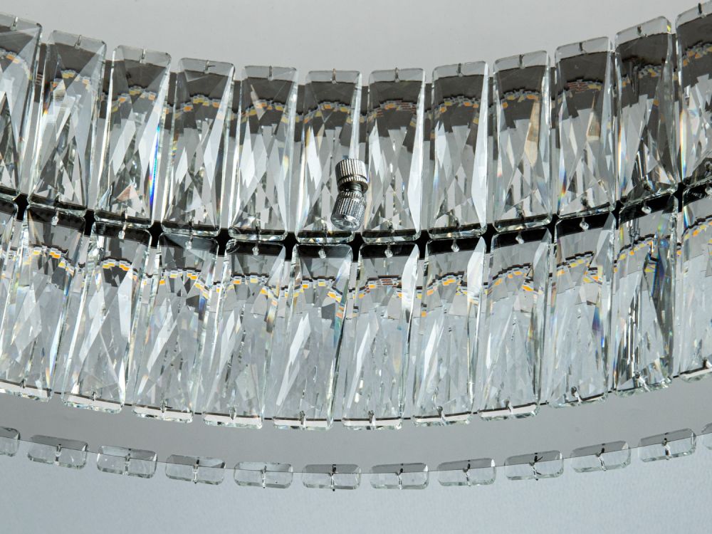 Сучасна LED люстра з кристалами, коло Ø 58 см, 70W 587/600CH