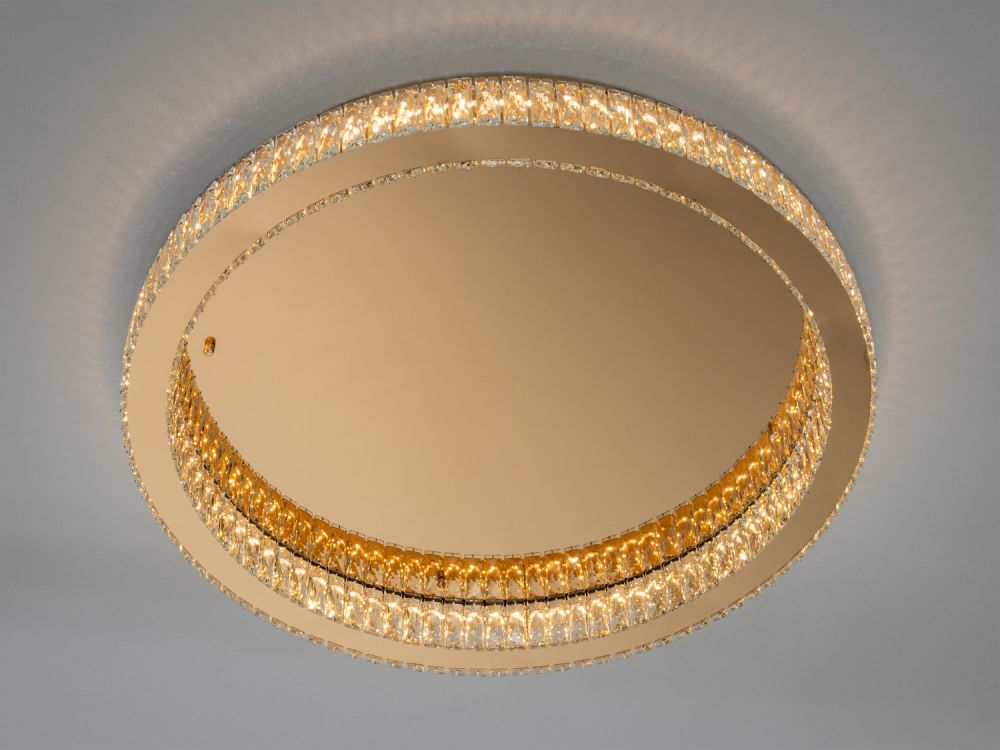Сучасна LED люстра з кристалами, коло Ø 78 см, 100W 587/800G