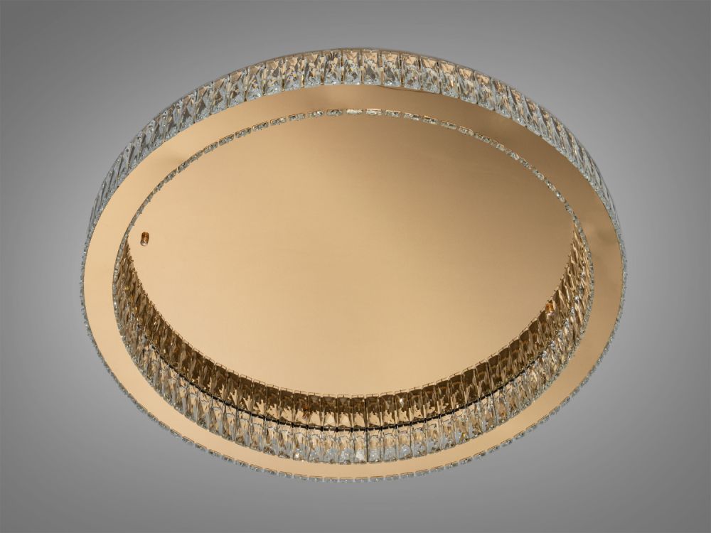 Сучасна LED люстра з кристалами, коло Ø 78 см, 100W 587/800G