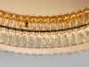 Сучасна LED люстра з кристалами, коло Ø 78 см, 100W 587/800G