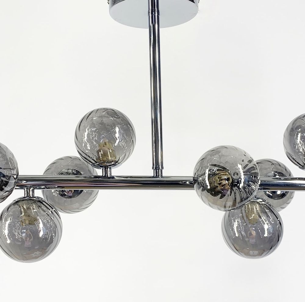 Видовжена модель із серії Arte Lamp Bolla MJ17L CH+GR  Ø 100 см