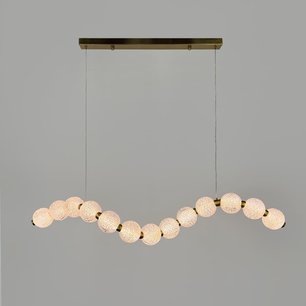 Світлодіодний світильник PEARLIES із прозорими рельєфними кульками MJ 345-1000L AB