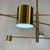 Сучасна LED люстра латунного кольору з ріжками DE 31/8 AB