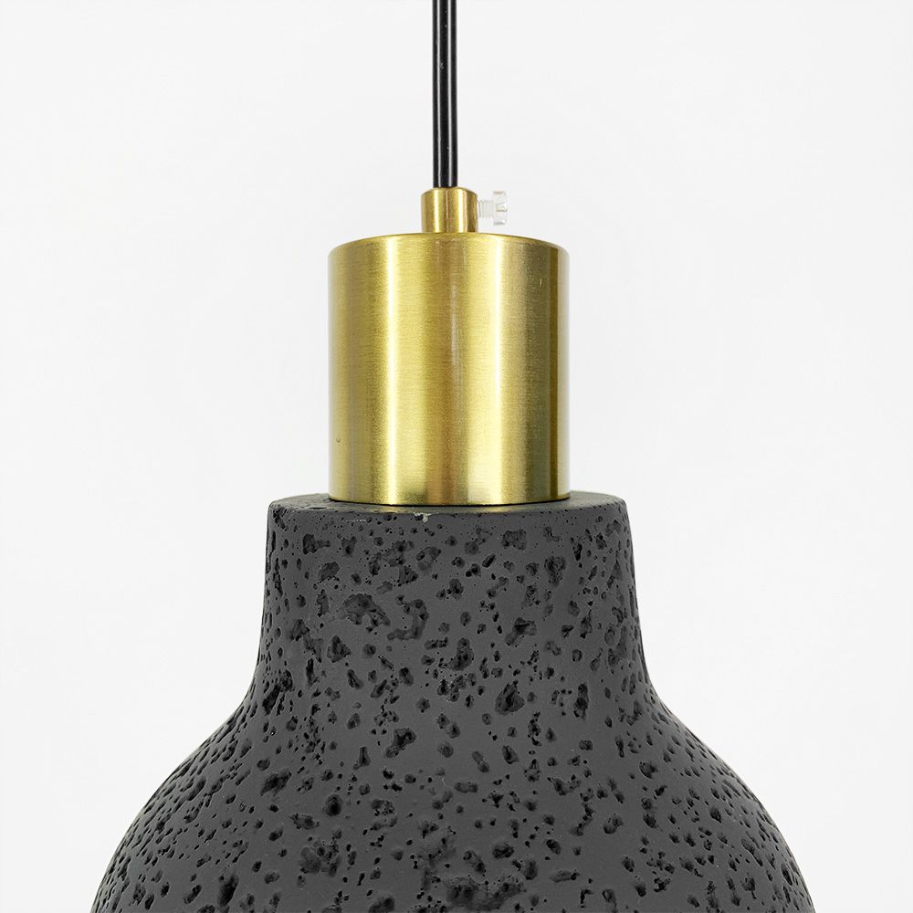 Підвісний чорний бетонний світильник TERRAZZO TOCO