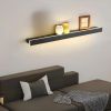 Настінний LED світильник із функцією полички 80 см WВ 029/800 BK