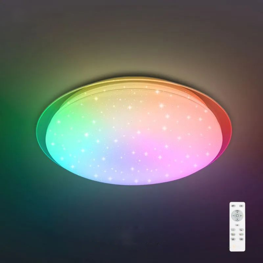 RGB смарт світильник з пультом SATURN 60W Ø 42 см