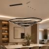 Незвичайна та ефектна чорна люстра на 4 яруси Ø 100 см PCL006-100*80*60*40 BK