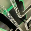 Люстра світлодіодна з пультом та додатком для телефону OVAL ICE RGB 75W чорна