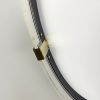 Стельовий світильник у формі заокругленого трикутника 46 см MJ 227-500 BK