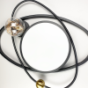 Люстра-орбіта з led гірляндою в плафоні MJ47-500 BK