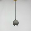 Підвісний бетонний світильник у вигляді кулі MOON CONCRETE із лампою вниз