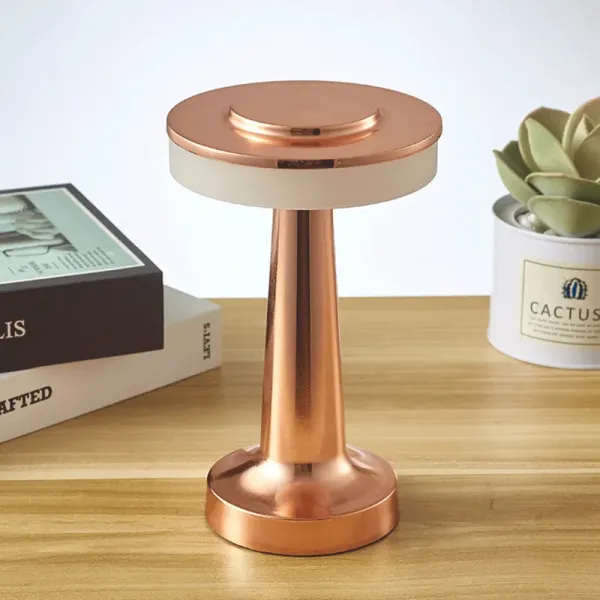Настільна світлодіодна лампа на акумуляторі GTV DECOR MONUM 3W 3000K мідь