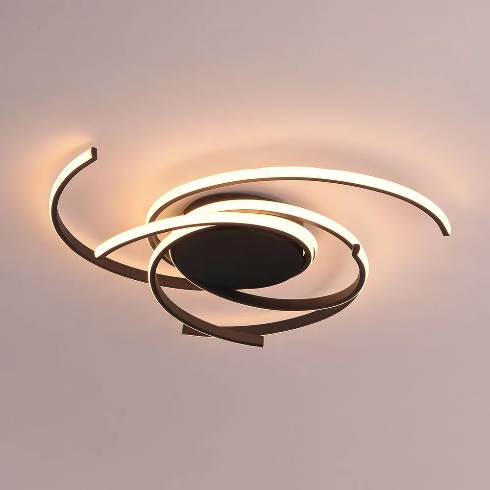 Led люстра з пультом керування Ø 55 см 2557BK dimmer на 3 режими освітлення