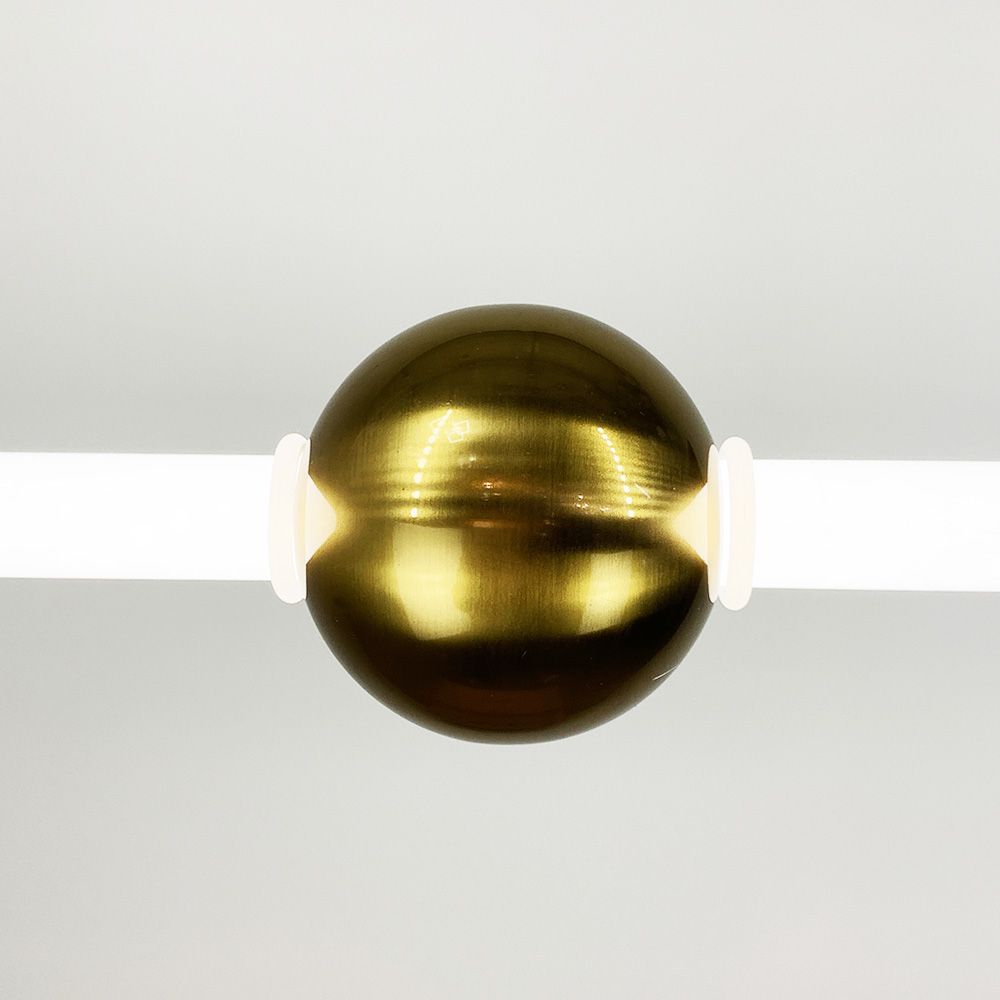 Led світильник Tube&Ball із латунною кулькою у двох формах 1